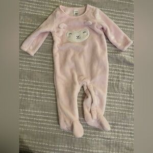 Carters lamb fuzzy onesie-NWOT!